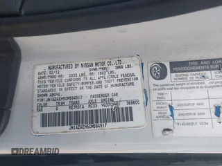 2012 Nissan 370Z z VIN JN1AZ4EH5CM564517, wystawiony jako IAAI lot #42385869 z przebiegiem 55 359 mil mil oraz . Historia ofert i sprzedaży dostępna na DreamBid. Obrazek 9.