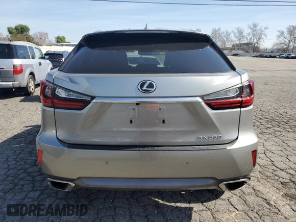 2017 Lexus RX with VIN 2T2ZZMCA9HC083871, listed as a Copart auction lot 45741825 with 35,161 mi miles and Salvage Title. Bid and sale history available at carsss.com. Image 6.
