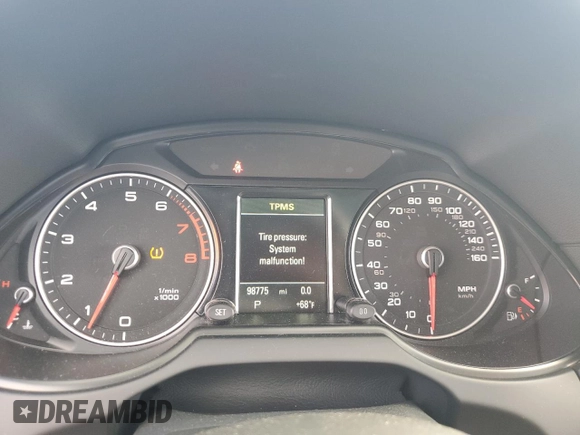 2015 Audi Q5 Premium Plus with VIN WA1DGAFP9FA137877, listed as a Copart auction lot 54795985 with 98,775 mi miles and Salvage title. Bid and sale history available at DreamBid. Image 9.