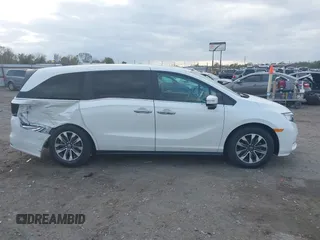 2022 Honda Odyssey EX-L with VIN 5FNRL6H77NB032262, listed as a IAAI auction lot 40772227 with 35,053 mi miles and . Bid and sale history available at DreamBid. Image 13.