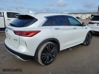 2023 Infiniti QX50 SENSORY with VIN 3PCAJ5EB0PF110664, listed as a Copart auction lot 46588435 with 36,017 mi miles and Salvage Title. Bid and sale history available at carsss.com. Image 3.