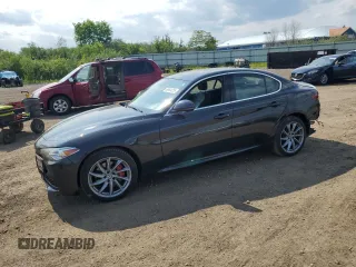 2017 Alfa Romeo Giulia with VIN ZARFAEDN3H7545516, listed as a Copart auction lot 60604355 with 71,916 mi miles and Salvage title. Bid and sale history available at DreamBid. Image 1.