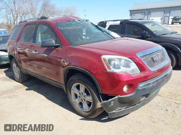 2010 GMC Acadia SLE with VIN 1GKLRLEDXAJ254623, listed as a IAAI auction lot 41763700 with 220,890 mi miles and . Bid and sale history available at DreamBid. Image 1.
