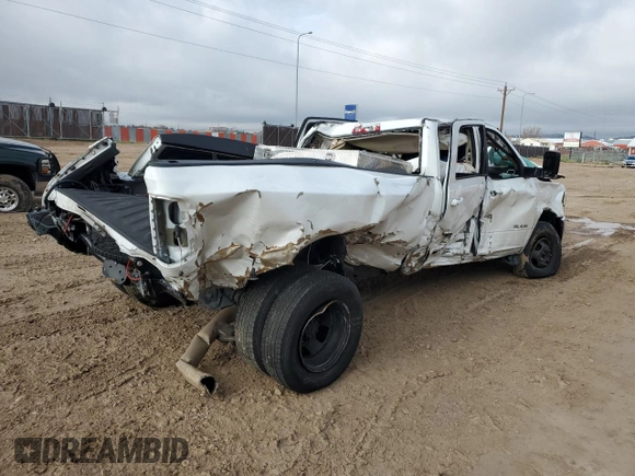 2020 Ram 3500 Big Horn with VIN 3C63RRHLXLG140649, listed as a Copart auction lot 53492934 with 0 mi miles and Salvage Title. Bid and sale history available at carsss.com. Image 3.