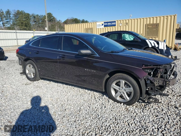 2020 Chevrolet Malibu LS with VIN 1G1ZB5STXLF025567, listed as a Copart auction lot 45166155 with 144,987 mi miles and Salvage Title. Bid and sale history available at DreamBid. Image 4.