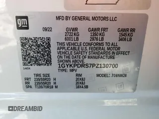 2023 Cadillac XT6 AWD Premium Luxury z VIN 1GYKPDRS7PZ130700, wystawiony jako Copart lot #54295525 z przebiegiem 16 441 mil mil oraz Szkoda całkowita • Salvage title. Historia ofert i sprzedaży dostępna na DreamBid. Obrazek 14.