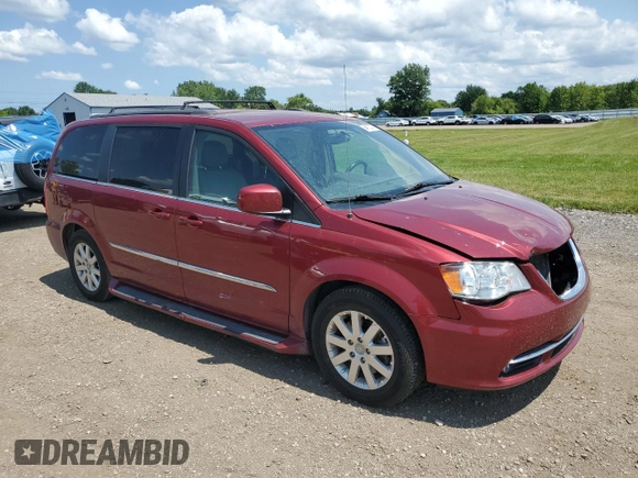 2016 Chrysler Town & Country Touring with VIN 2C4RC1BG9GR188046, listed as a Copart auction lot 64872494 with 84,645 mi miles and Salvage Title. Bid and sale history available at DreamBid. Image 4.