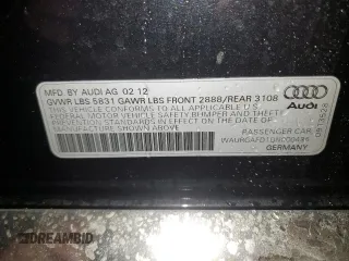 2013 Audi A8 L 3.0L with VIN WAURGAFD1DN000436, listed as a Copart auction lot 44382755 with 138,900 mi miles and Salvage Title. Bid and sale history available at carsss.com. Image 12.