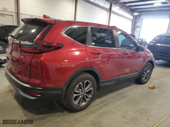 2022 Honda CR-V EX with VIN 5J6RW1H57NA004568, listed as a Copart auction lot 49848735 with 42,281 mi miles and Salvage Title. Bid and sale history available at carsss.com. Image 3.