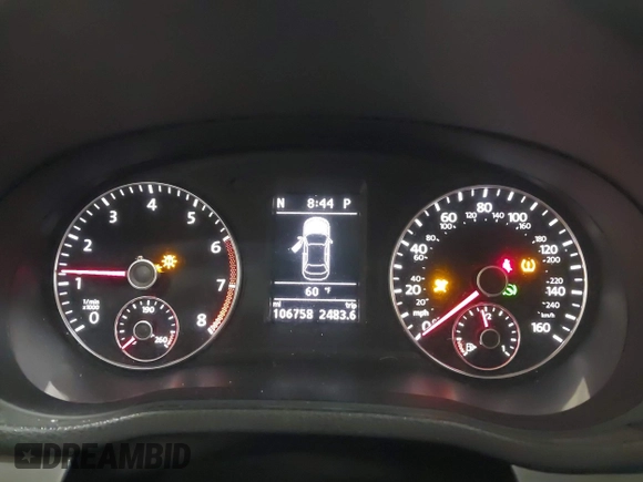 2014 Volkswagen Passat SE z VIN 1VWBT7A31EC102802, wystawiony jako IAAI lot #41344543 z przebiegiem 106 758 mil mil oraz . Historia ofert i sprzedaży dostępna na DreamBid. Obrazek 7.