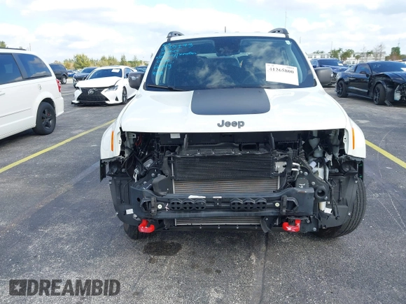 2021 Jeep Renegade Trailhawk with VIN ZACNJDC1XMPN28463, listed as a IAAI auction lot 41265800 with 13,395 mi miles and . Bid and sale history available at DreamBid. Image 6.