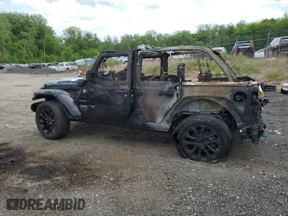 2023 Jeep Wrangler Sahara z VIN 1C4JJXP66PW698724, wystawiony jako Copart lot #55587825 z przebiegiem Nie podano mil oraz Nie do naprawy • Non repairable. Historia ofert i sprzedaży dostępna na DreamBid. Obrazek 2.