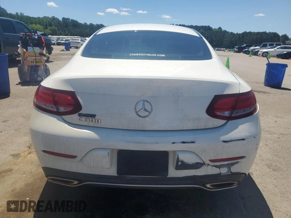 2018 Mercedes-Benz C 300 with VIN WDDWJ4JB8JF758851, listed as a Copart auction lot 55482035 with 98,945 mi miles and Clean title. Bid and sale history available at DreamBid. Image 6.