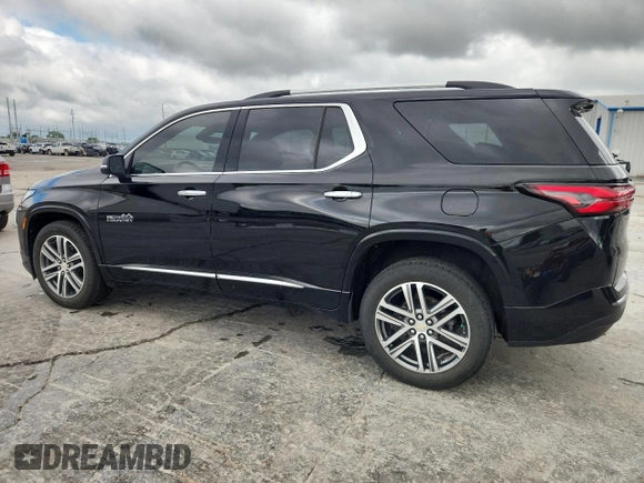 2022 Chevrolet Traverse High Country z VIN 1GNEVNKW6NJ133098, wystawiony jako Copart lot #59689065 z przebiegiem 52 627 mil mil oraz Czysty tytuł • Clean title. Historia ofert i sprzedaży dostępna na DreamBid. Obrazek 2.
