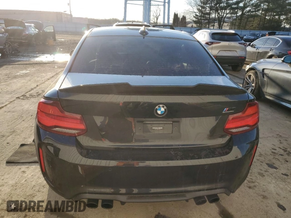2021 BMW M2 Competition with VIN WBS2U7C05M7G52820, listed as a Copart auction lot 42303655 with 46,403 mi miles and Salvage Title. Bid and sale history available at carsss.com. Image 6.