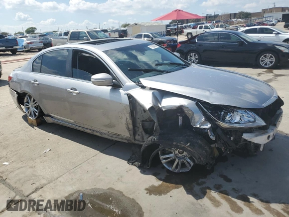 2010 Hyundai Genesis with VIN KMHGC4DF7AU097280, listed as a Copart auction lot 71830464 with 140,098 mi miles and Salvage Title. Bid and sale history available at carsss.com. Image 4.