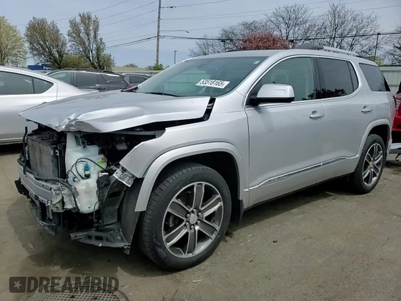 2019 GMC Acadia Denali with VIN 1GKKNPLS4KZ166167, listed as a Copart auction lot 53518165 with 54,394 mi miles and Salvage Title. Bid and sale history available at DreamBid. Image 11.