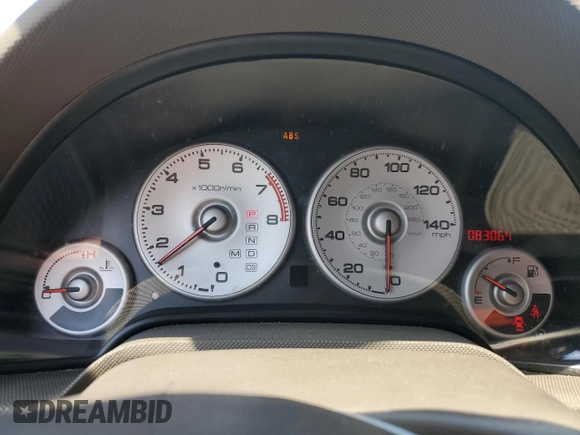 2003 Acura RSX with VIN JH4DC54893C004491, listed as a Copart auction lot 52305905 with 83,064 mi miles and Salvage Title. Bid and sale history available at carsss.com. Image 9.