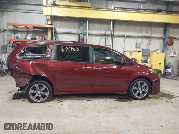 2017 Toyota Sienna SE with VIN 5TDXZ3DC7HS859864, listed as a IAAI auction lot 41394966 with 82,823 mi miles and . Bid and sale history available at DreamBid. Image 14.