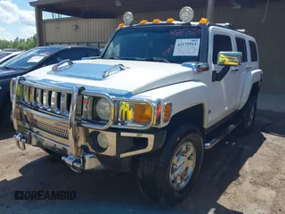2007 Hummer H3 SUV with VIN 5GTDN13E978105558, listed as a IAAI auction lot 42175911 with 126,439 mi miles and . Bid and sale history available at DreamBid. Image 2.