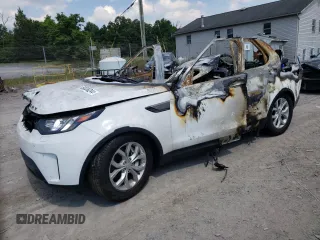 2018 Land Rover Discovery SE with VIN SALRG2RV0JA055579, listed as a Copart auction lot 59336244 with 0 mi miles and Salvage Title. Bid and sale history available at carsss.com. Image 1.