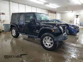 2017 Jeep Wrangler Unlimited Sahara with VIN 1C4BJWEG9HL698536, listed as a Copart auction lot 50700435 with 77,175 mi miles and Salvage Title. Bid and sale history available at carsss.com. Image 4.