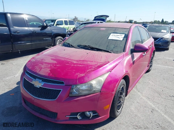 2012 Chevrolet Cruze LTZ with VIN 1G1PH5SC0C7156443, listed as a IAAI auction lot 41838039 with 1 mi miles. Bid and sale history available at carsss.com. Image 2.