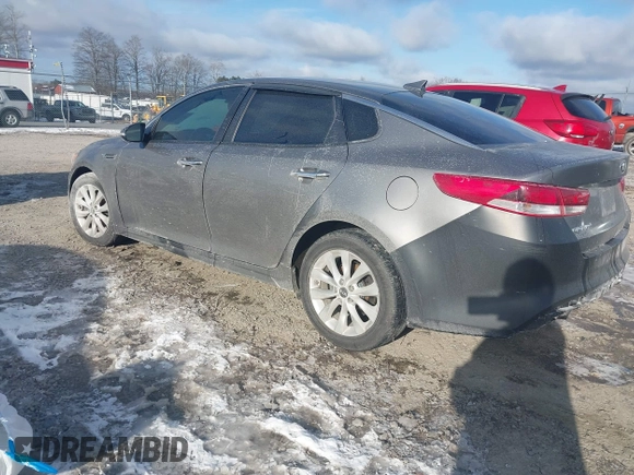 2017 Kia Optima LX with VIN 5XXGT4L35HG161540, listed as a IAAI auction lot 41580409 with 100,056 mi miles. Bid and sale history available at carsss.com. Image 3.