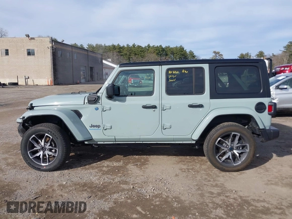 2024 Jeep Wrangler Sport S with VIN 1C4RJXN65RW166079, listed as a IAAI auction lot 41795439 with 14,937 mi miles and . Bid and sale history available at DreamBid. Image 14.