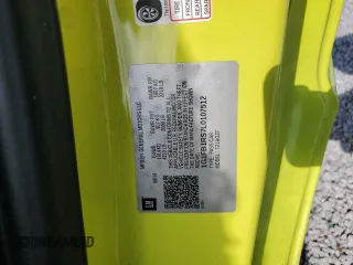 2020 Chevrolet Camaro 1LT with VIN 1G1FB1RS7L0107512, listed as a Copart auction lot 58134225 with Not provided miles and Salvage title. Bid and sale history available at DreamBid. Image 12.