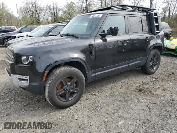 2022 Land Rover Defender S z VIN SALEJ7RX9N2079507, wystawiony jako Copart lot #54755645 z przebiegiem 26 381 mil mil oraz Szkoda całkowita • Salvage title. Historia ofert i sprzedaży dostępna na DreamBid. Obrazek 1.