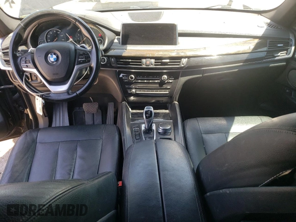 2017 BMW X6 xDrive35i with VIN 5UXKU2C36H0X46915, listed as a Copart auction lot 58133953 with 92,033 mi miles. Bid and sale history available at carsss.com. Image 8.