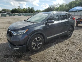 2018 Honda CR-V Touring with VIN 7FARW1H96JE003555, listed as a Copart auction lot 56737345 with 48,327 mi miles and Salvage title. Bid and sale history available at DreamBid. Image 1.