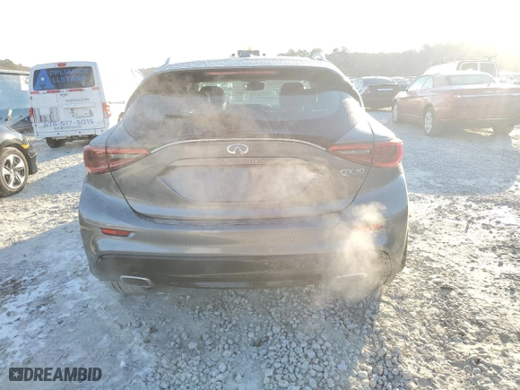 2019 Infiniti QX30 ESSENTIAL with VIN SJKCH5CP7KA007730, listed as a Copart auction lot 42307275 with 57,291 mi miles and Salvage Title. Bid and sale history available at carsss.com. Image 6.