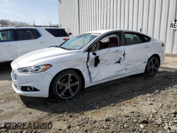 2015 Ford Fusion Titanium with VIN 3FA6P0D95FR164809, listed as a Copart auction lot 48552925 with 110,972 mi miles and Salvage Title. Bid and sale history available at carsss.com. Image 1.