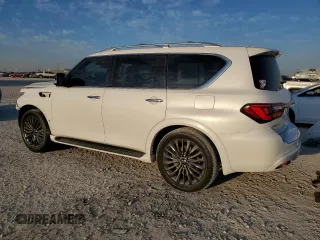 2022 Infiniti QX80 LUXE with VIN JN8AZ2AF3N9742621, listed as a Copart auction lot 74515284 with 44,738 mi miles and Salvage Title. Bid and sale history available at carsss.com. Image 2.