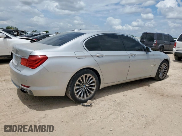2012 BMW 7 Series 740i with VIN WBAKA4C5XCC613599, listed as a Copart auction lot 62951835 with 102,534 mi miles and Clean title. Bid and sale history available at DreamBid. Image 3.