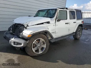 2023 Jeep Wrangler Sahara with VIN 1C4HJXEN6PW692981, listed as a Copart auction lot 42307845 with 26,017 mi miles and Non Repairable. Bid and sale history available at carsss.com. Image 1.