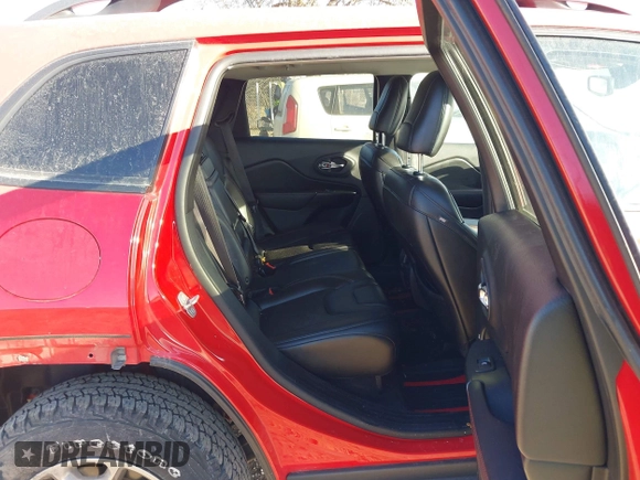 2019 Jeep Cherokee Trailhawk Elite with VIN 1C4PJMBX3KD217437, listed as a IAAI auction lot 41448614 with 85,889 mi miles. Bid and sale history available at carsss.com. Image 8.