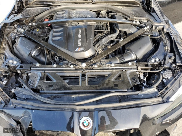 2023 BMW M3 Competition with VIN WBS33AY01PFN67560, listed as a Copart auction lot 47995125 with 22,399 mi miles and Salvage Title. Bid and sale history available at carsss.com. Image 12.