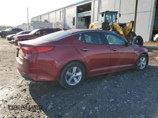 2014 Kia Optima LX with VIN 5XXGM4A76EG293866, listed as a Copart auction lot 50983745 with 120,525 mi miles and Clean Title. Bid and sale history available at carsss.com. Image 3.
