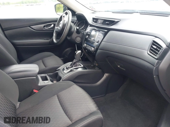 2017 Nissan Rogue SV with VIN KNMAT2MT2HP557278, listed as a IAAI auction lot 42027556 with 118,703 mi miles. Bid and sale history available at carsss.com. Image 5.