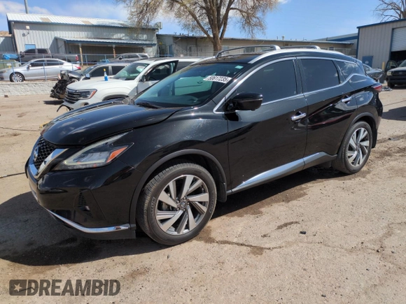 2019 Nissan Murano S with VIN 5N1AZ2MS5KN135591, listed as a Copart auction lot 50617235 with 124,369 mi miles and Salvage Title. Bid and sale history available at carsss.com. Image 1.