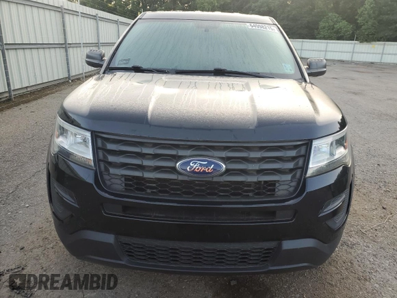 2017 Ford Police Interceptor Utility with VIN 1FM5K8AR3HGD93373, listed as a Copart auction lot 64998215 with 57,314 mi miles and Salvage title. Bid and sale history available at DreamBid. Image 5.