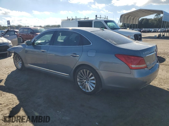 2015 Hyundai Equus Ultimate with VIN KMHGH4JH4FU094223, listed as a Copart auction lot 80720744 with 57,957 mi miles and Salvage title. Bid and sale history available at DreamBid. Image 2.