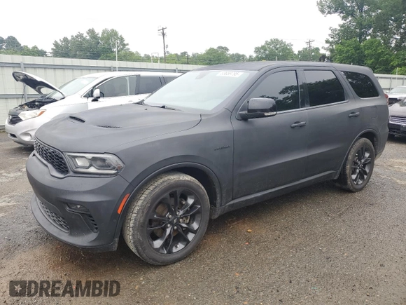 2021 Dodge Durango R/T with VIN 1C4SDHCT8MC519142, listed as a Copart auction lot 53659795 with 84,308 mi miles and Clean title. Bid and sale history available at DreamBid. Image 1.