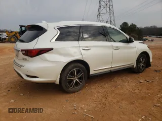 2019 Infiniti QX60 Luxe with VIN 5N1DL0MM7KC526872, listed as a Copart auction lot 43431365 with 123,058 mi miles and Salvage Title. Bid and sale history available at DreamBid. Image 3.
