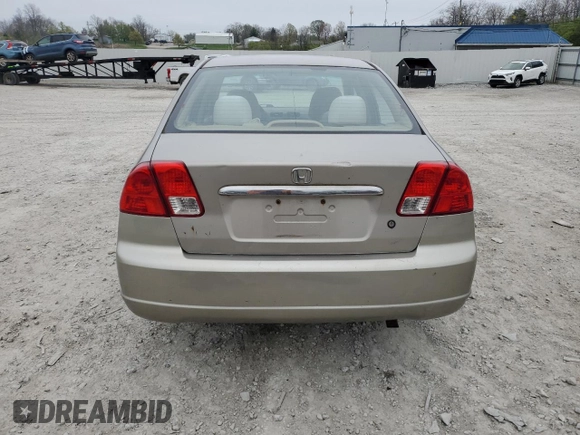 2003 Honda Civic LX with VIN 2HGES16553H531785, listed as a Copart auction lot 52609775 with 269,659 mi miles and Salvage Title. Bid and sale history available at DreamBid. Image 6.