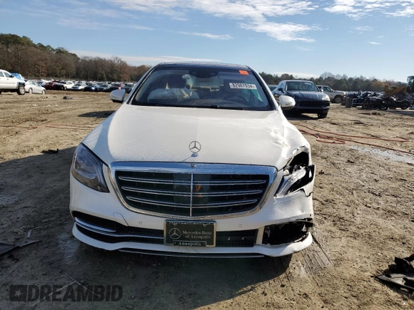 2018 Mercedes-Benz S 450 with VIN WDDUG6EB2JA373729, listed as a Copart auction lot 82987934 with Not Provided miles and Salvage Title. Bid and sale history available at DreamBid. Image 5.