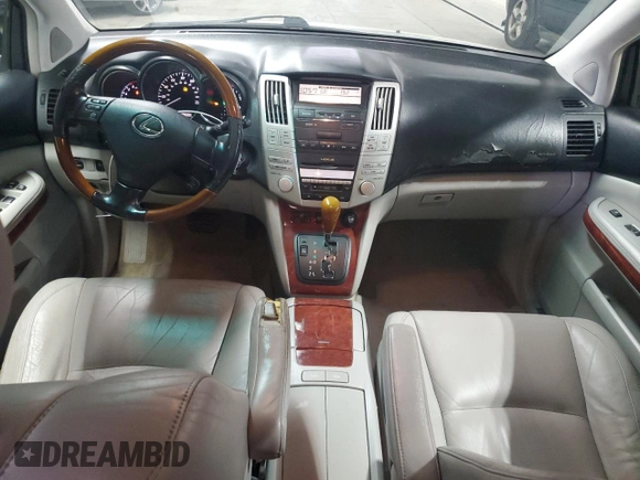 2005 Lexus RX 330 z VIN JTJHA31U550083450, wystawiony jako Copart lot #59776775 z przebiegiem 153 848 mil mil oraz Czysty tytuł • Clean title. Historia ofert i sprzedaży dostępna na DreamBid. Obrazek 8.
